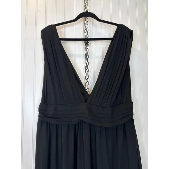 NWOT Lulus Heavenly Hues Black Maxi Dress Bridesmaid Wedding Banquet Formal M - Picture 6 of 6
